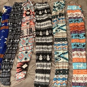 8 pairs of leggings